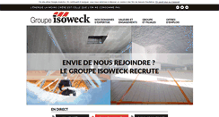 Desktop Screenshot of groupe-isoweck.fr