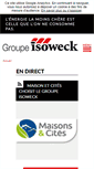 Mobile Screenshot of groupe-isoweck.fr