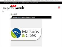 Tablet Screenshot of groupe-isoweck.fr